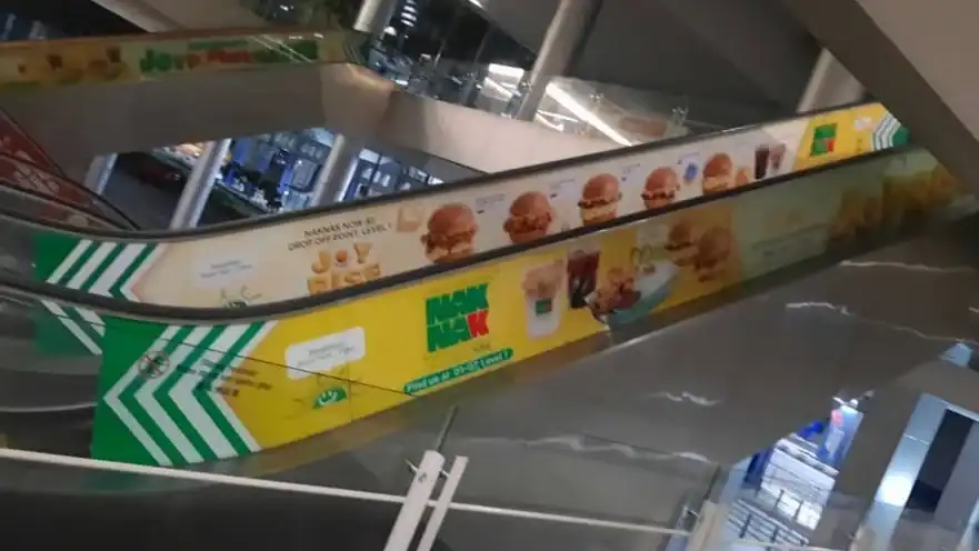 Escalator Glass Sticker, Nak Nak, Wisma UOB Bangsar