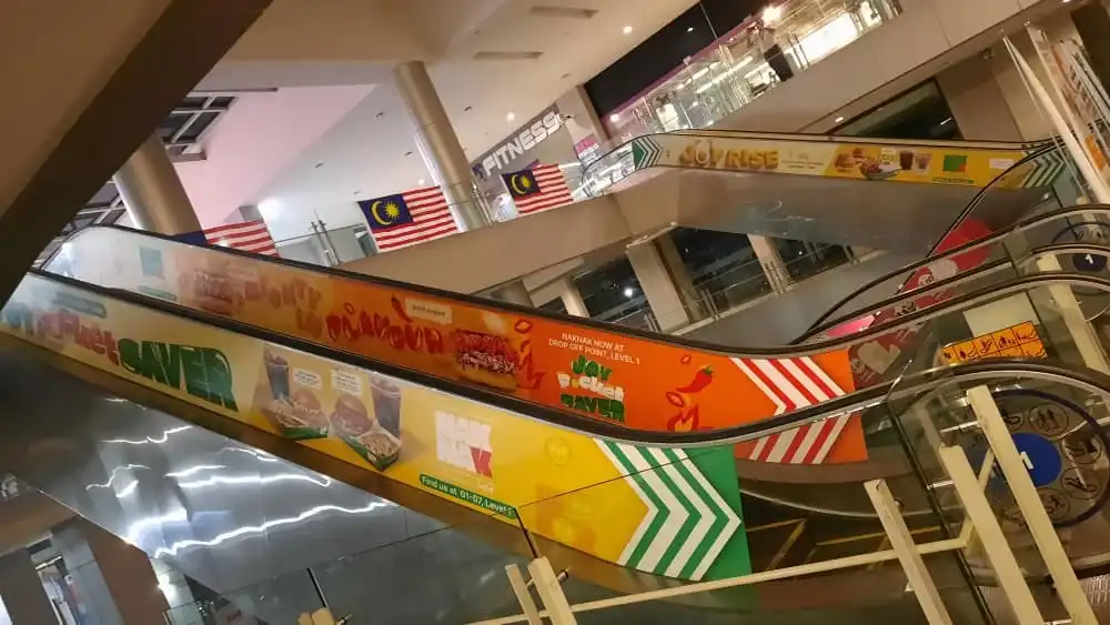 Escalator Sticker, NakNak, Menara UOA Bangsar