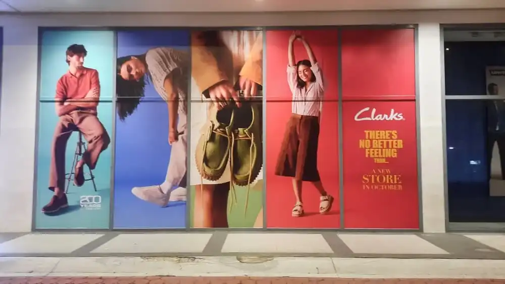 Glass Sticker, Clarks, Sunway Velocity