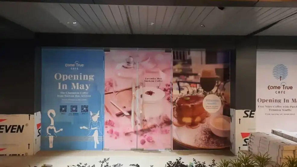 Glass Sticker, Come True Cafe, Sunway Pyramid