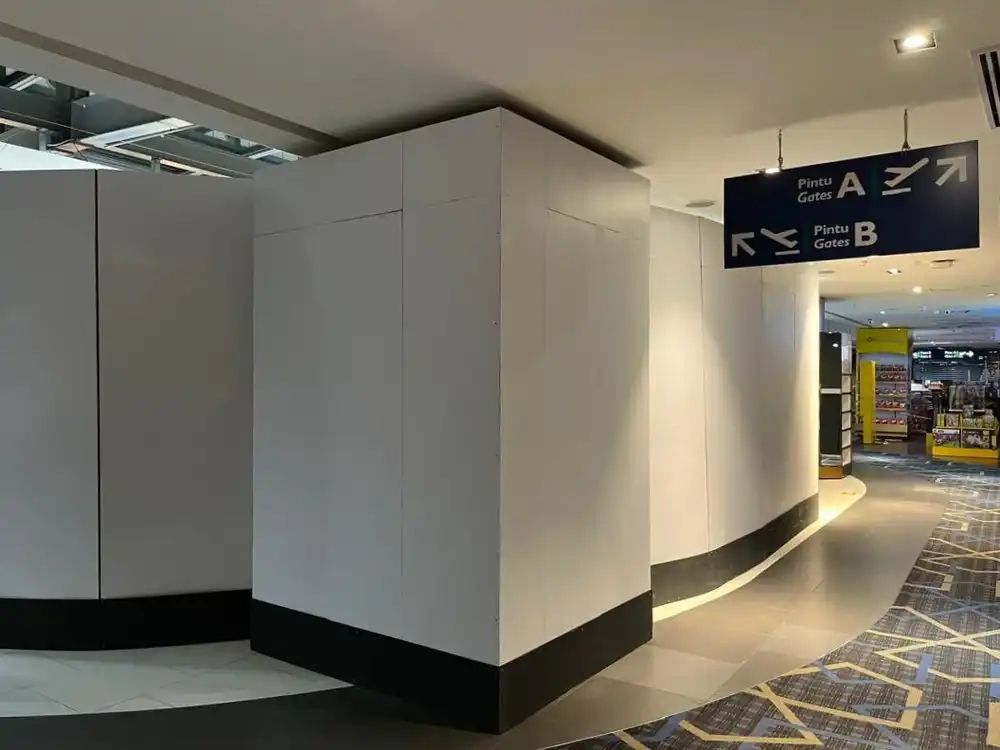 Hoarding (All White), KLIA CP Area