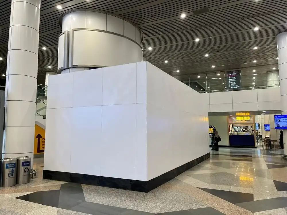 Hoarding (All White), KLIA Main Terminal Building (MTB)