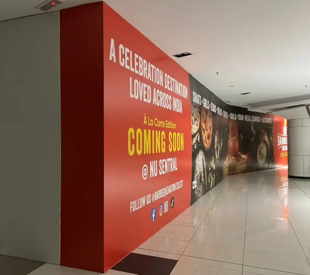 Hoarding and Visual, Barbeque Nation, Nu Sentral