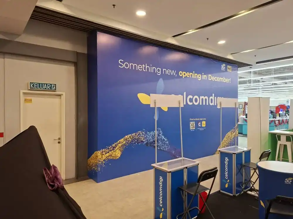 Hoarding and Visual, CelcomDigi, Lotus Klang