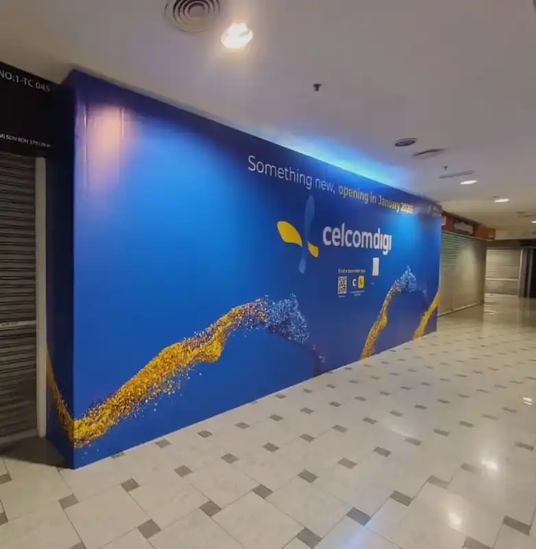 Hoarding and Visual, CelcomDigi, Low Yat Plaza 