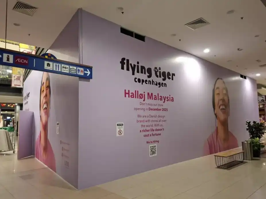 Hoarding and Visual, Flying Tiger, AEON Bukit Tinggi