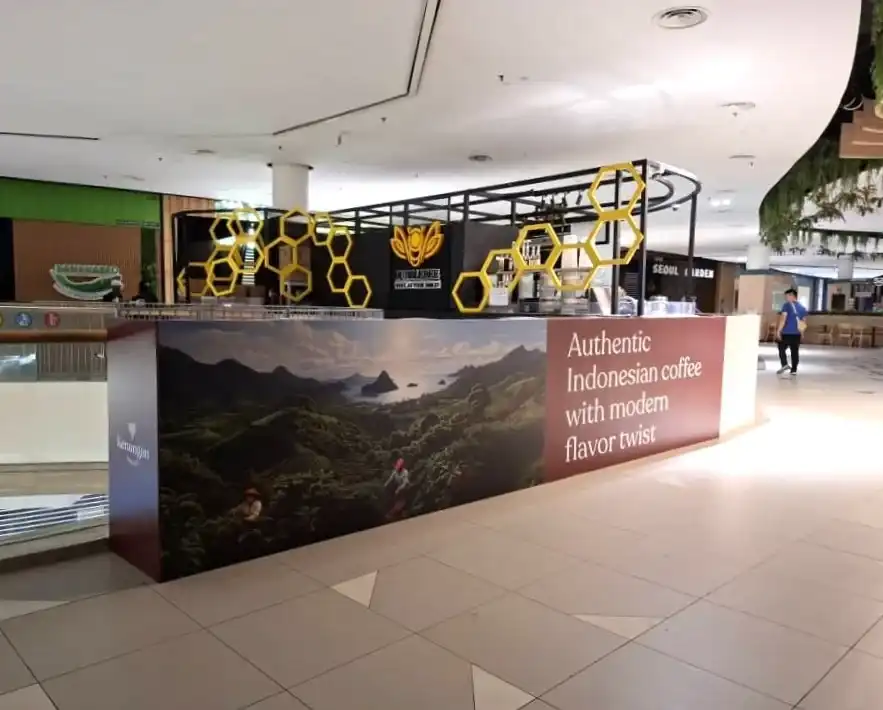 Hoarding and Visual (Kiosk), Kenangan Coffee, Central i-City