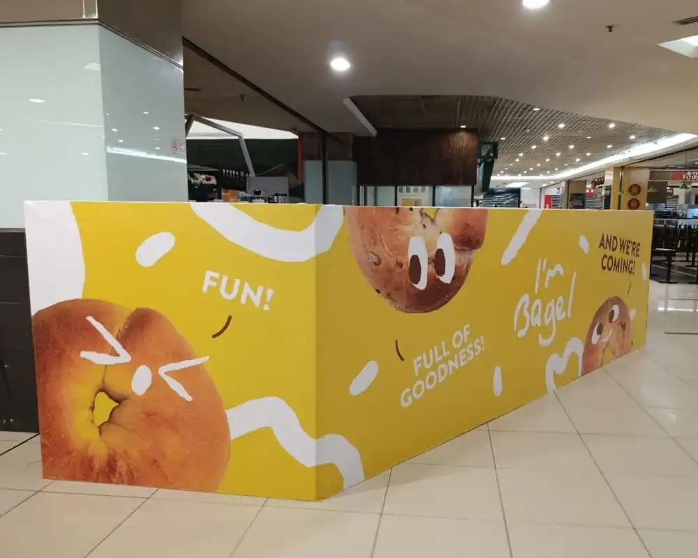 Hoarding and Visual (Kiosk), I'm Bagel, One Utama 
