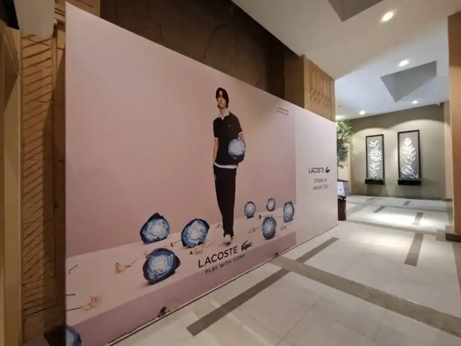 Hoarding and Visual, Lacoste, Sunway Pyramid Mall