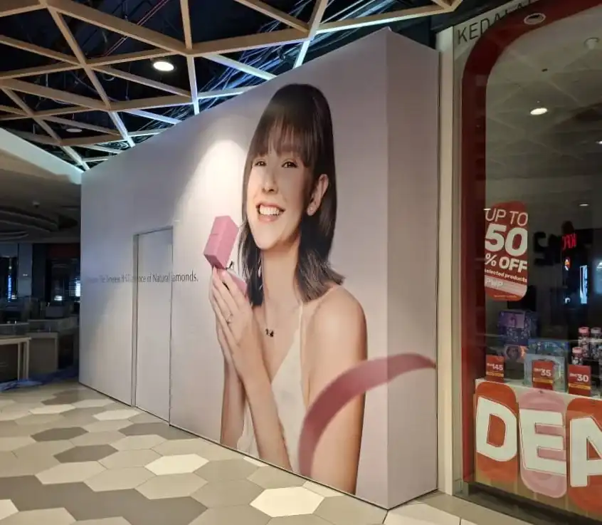 Hoarding and Visual Installation at Mid Valley Megamall for Lazo Diamond