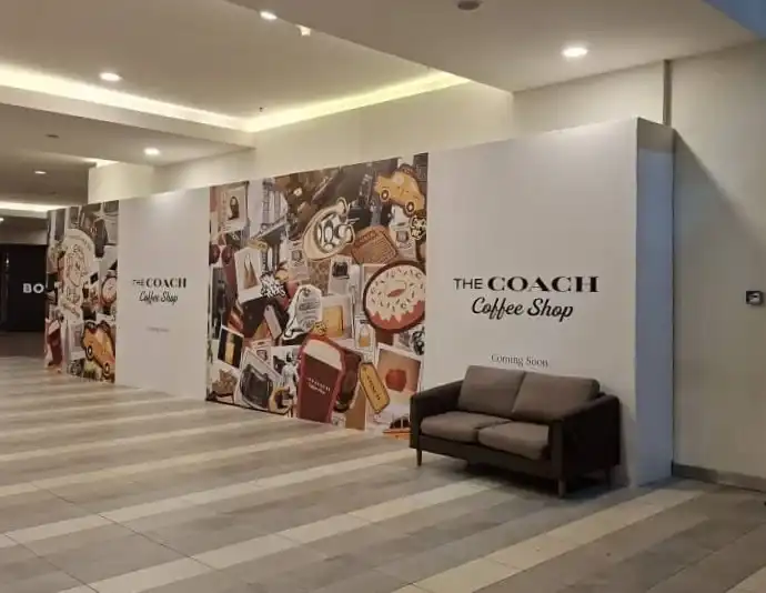 Hoarding and Visual, The Coach Coffee Shop, Mitsui Outlet Park
