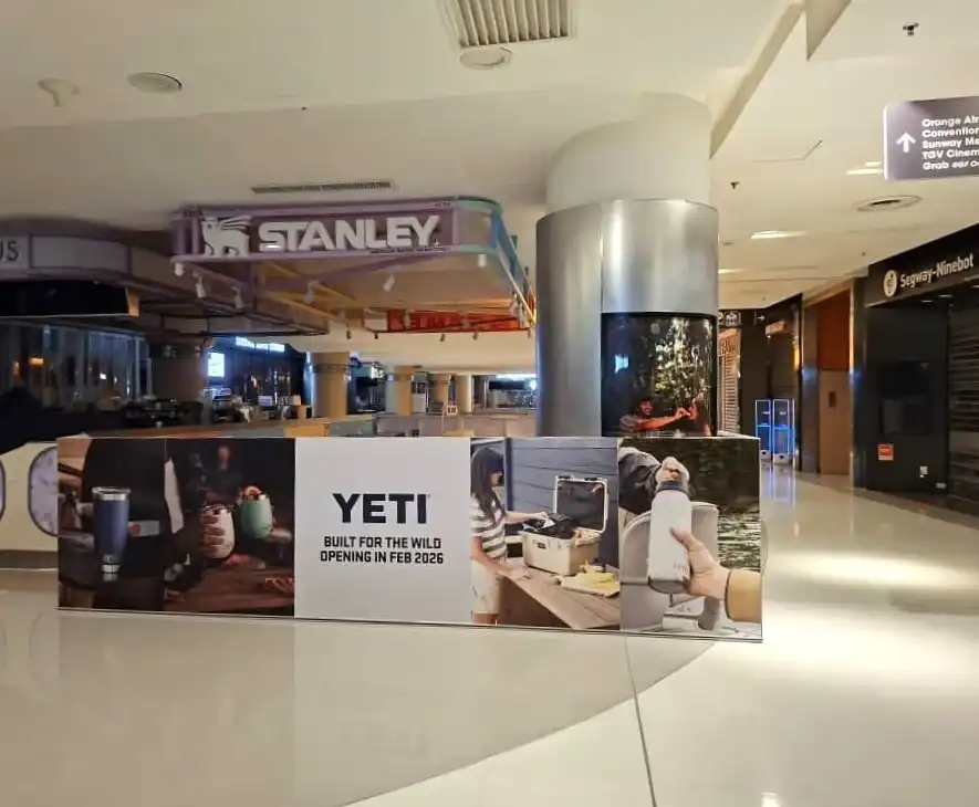 Hoarding and Visual, Yeti, Sunway Pyramid