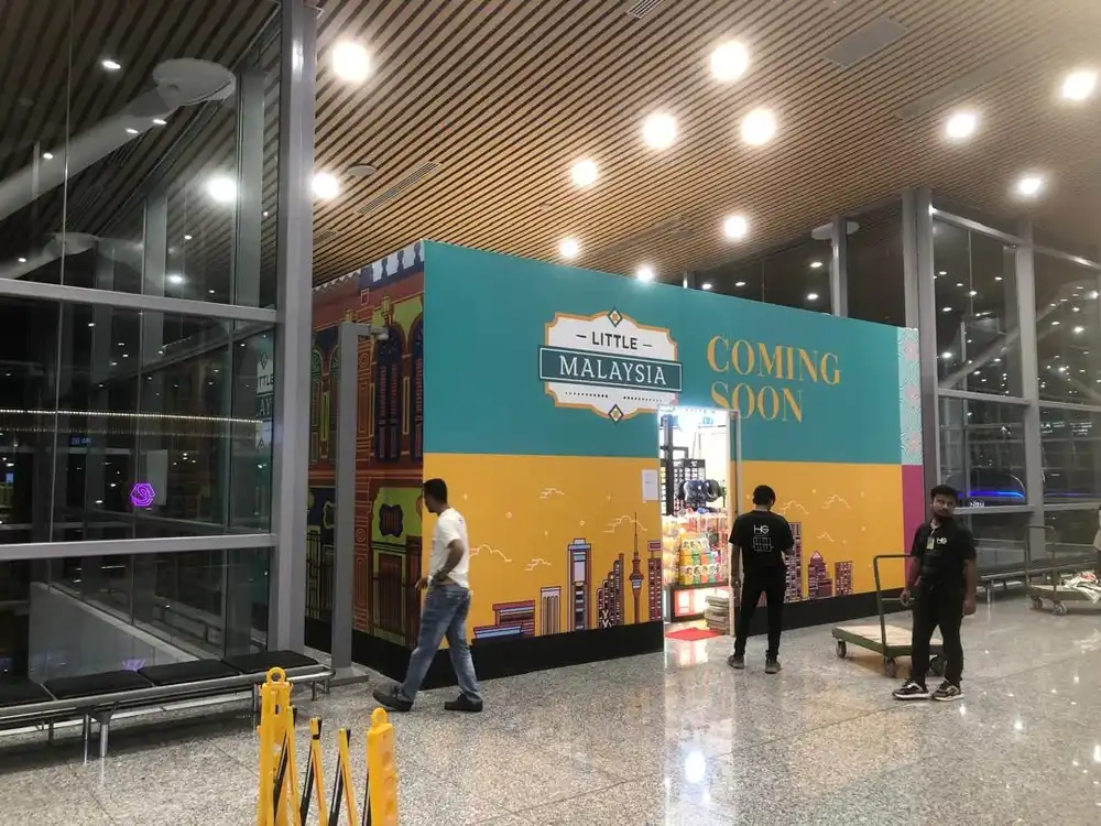 Hoarding Dismantling, Little Malaysia, KLIA Contact Pier, Satellite Building