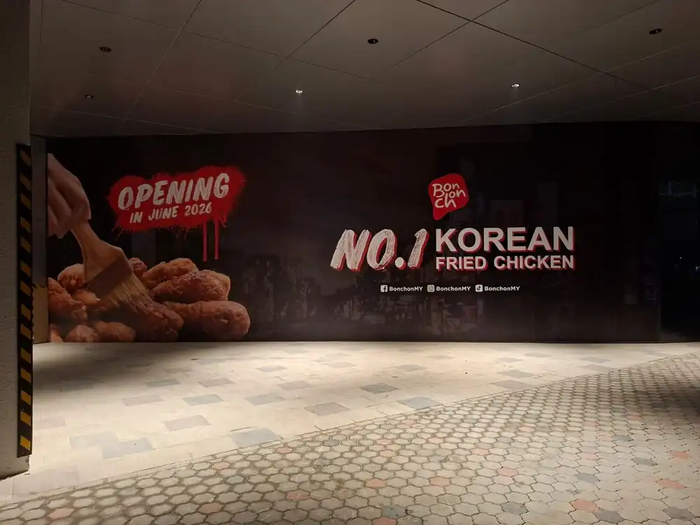 Hoarding Height Top Up & Visual Tarpaulin Installation, Bonchon, Sunway Square