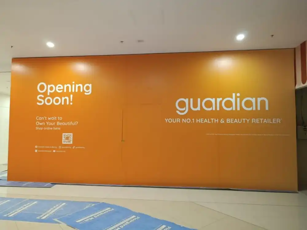 Hoarding Installation and Visual Tarpaulin Installation. Guardian. Destina Putrajaya