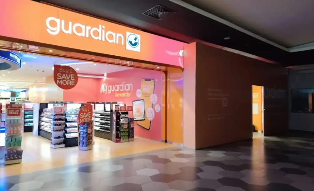 Hoarding Installation and Visual Tarpaulin Installation. Guardian. Mid Valley Megamall