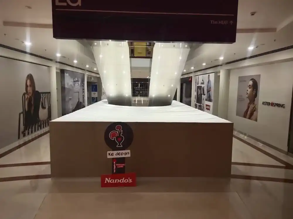 Hoarding (MDF) & Top Fabric Cover, Concierge Counter, Alamanda