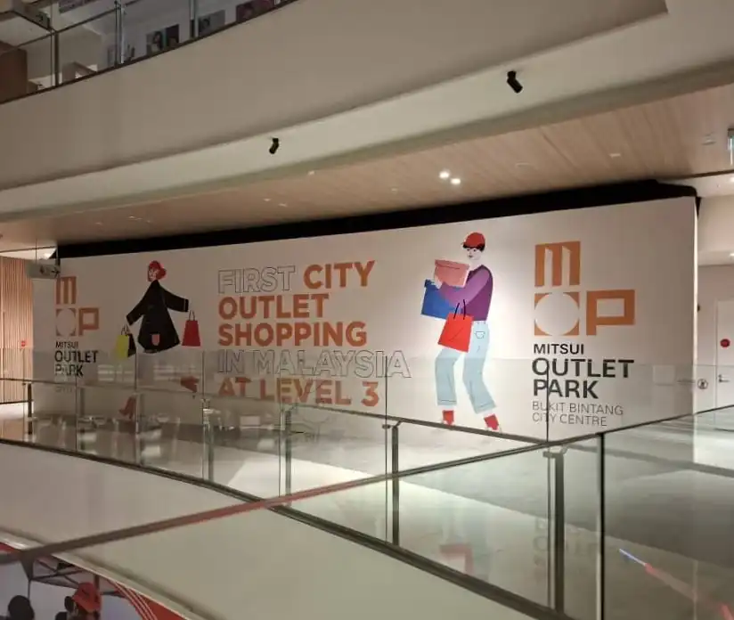 Hoarding Push Out and Visual, Lalaport BBCC for Mitsui Outlet Park (L1-62)