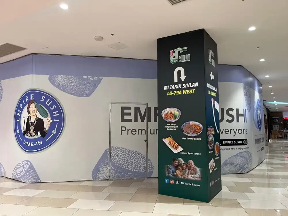 Hoarding Push Out, Empire Sushi, IOI City Mall