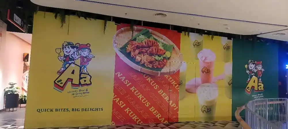 Hoarding Push Out & Visual, Aa Nasi Kukus Berapi & Mi  Goreng Mamak, Central Icity