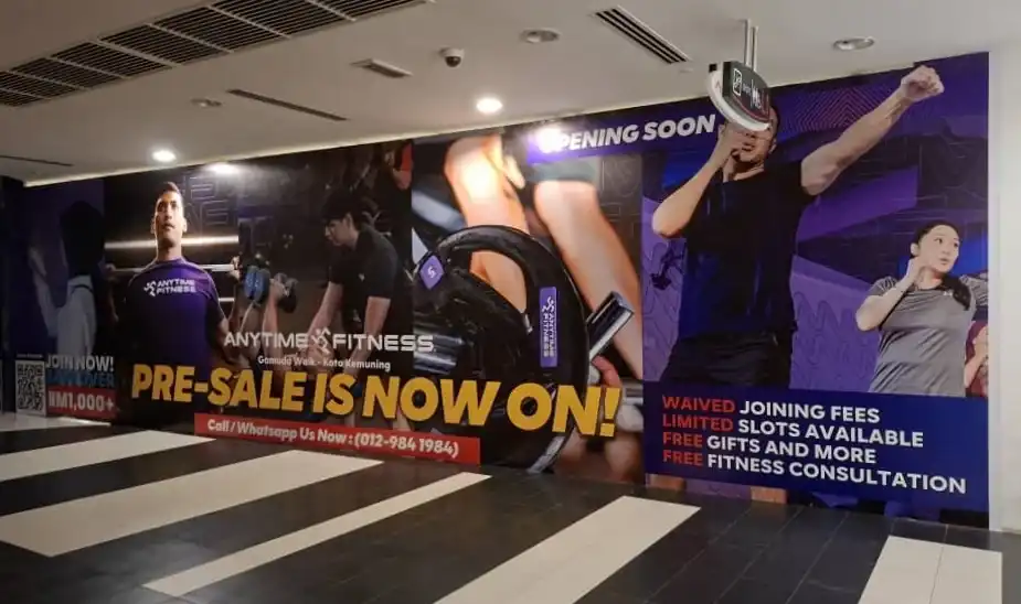 Hoarding Push Out and Visual, Anytime Fitness, Gamuda Gardens