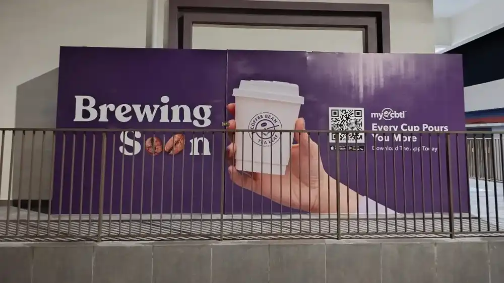 Hoarding Push Out and Visual, The Coffee Bean & Tea Leaf (CBTL), Edusphere Cyberjaya