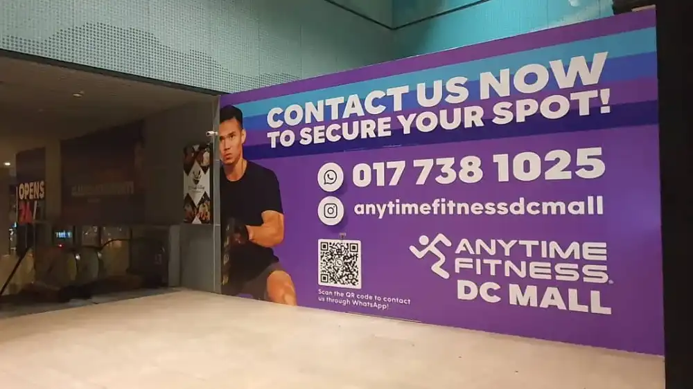 Hoarding & Visual, Anytime Fitness, DC Mall
