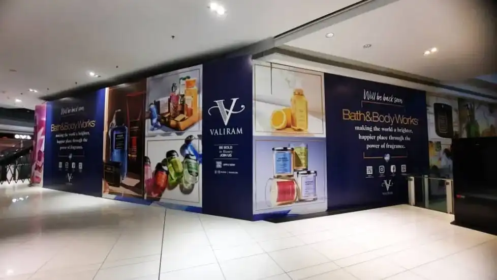 Hoarding & Visual, Bath & Body Works, Valiram, Nu Sentral