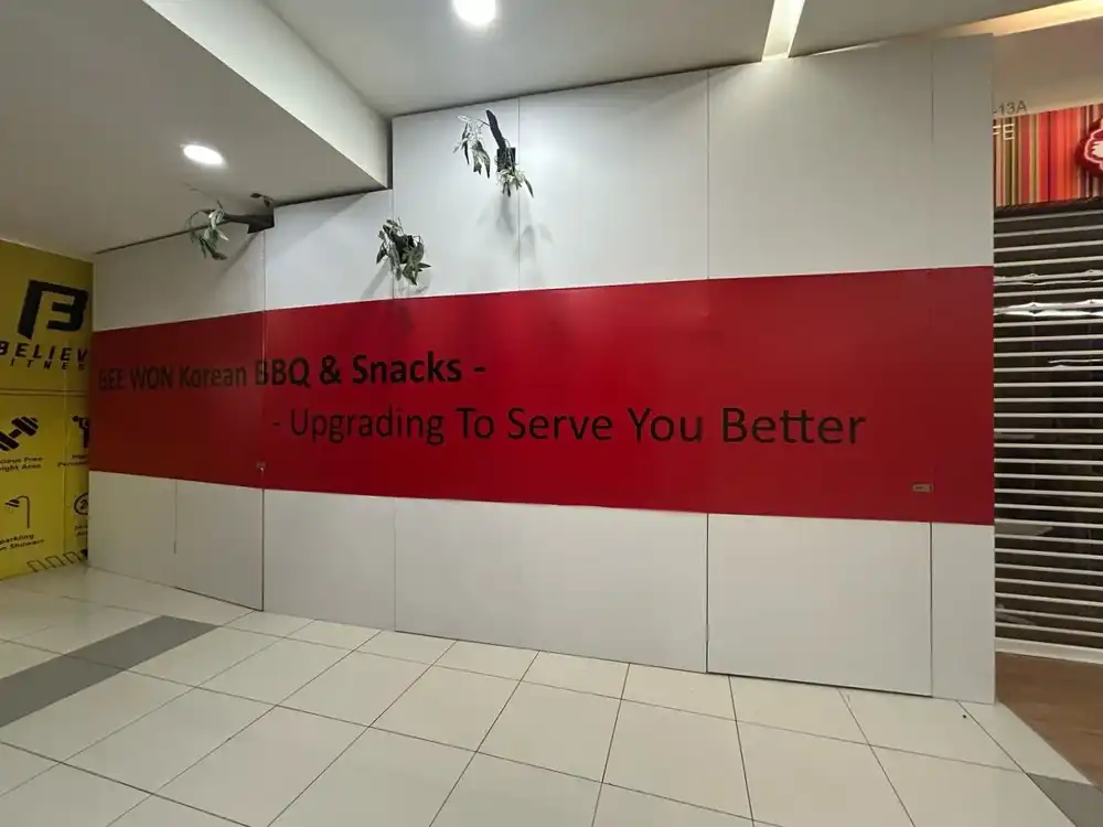 Hoarding & Visual, Bee Won Korean BBQ & Snacks, Setapak Central