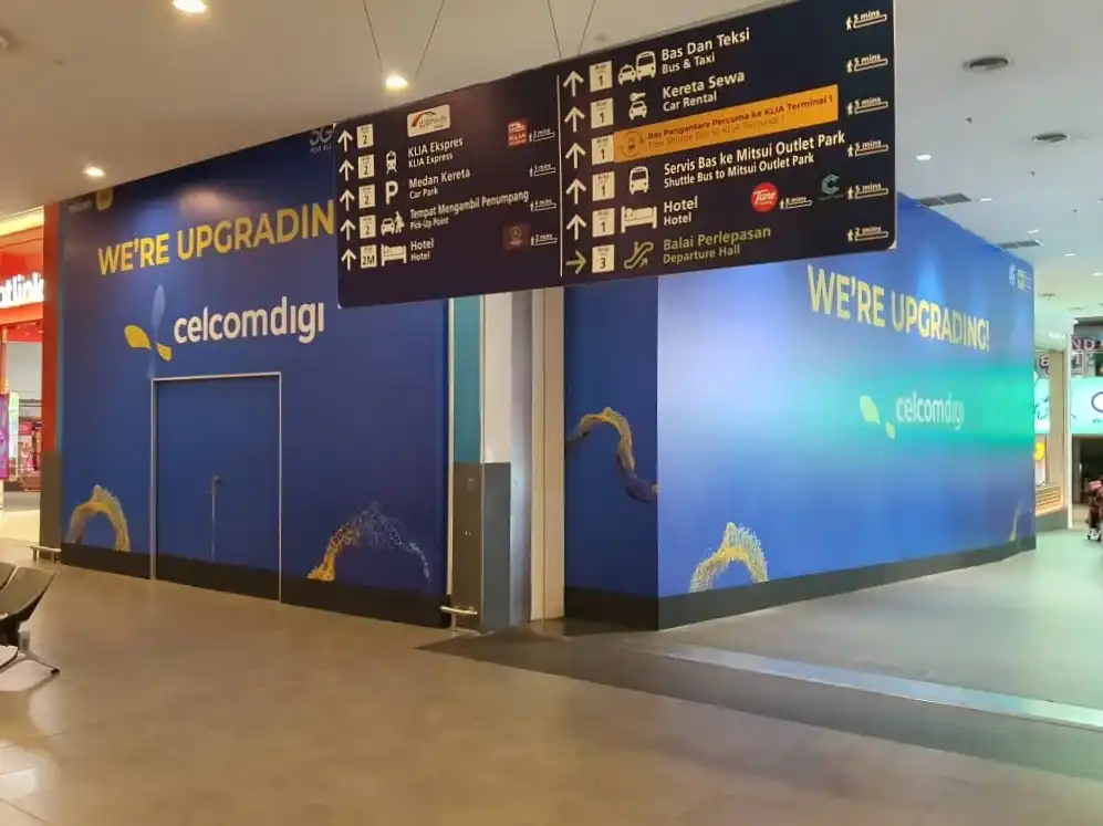 Hoarding & Visual, CelcomDigi, KLIA2 Gateway