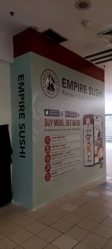 Hoarding Visual, Empire Sushi, Aeon Bukit Raja