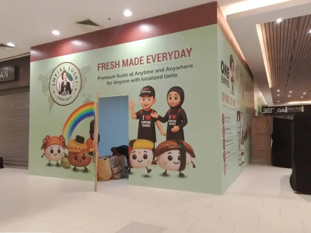 Hoarding & Visual, Empire Sushi, Mydin Jasin, Melaka