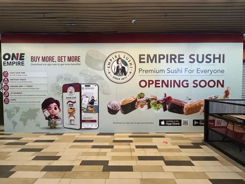 Hoarding & Visual, Empire Sushi, Mydin USJ