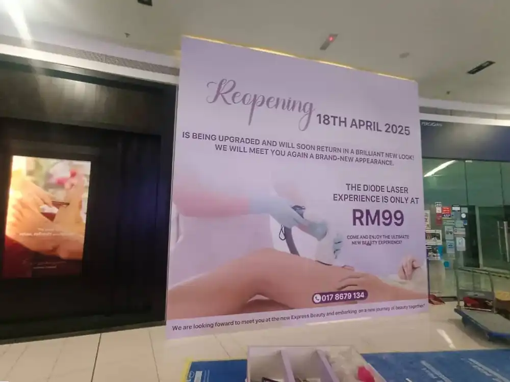 Hoarding & Visual, Express Beauty Bar, Nu Sentral