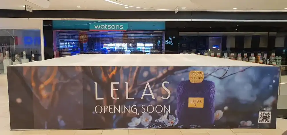 Hoarding, Visual & Fabric (Kiosk), Lelas, Setia City Mall