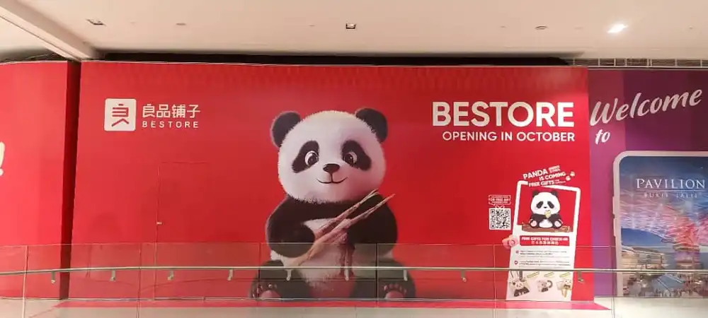 Hoarding Visual & Floor Sticker, Bestore, Pavilion Bukit Jalil