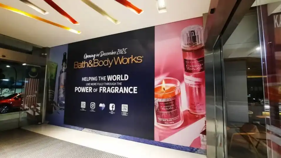 Hoarding, Visual & Glass Sticker, Bath & Body Works, Sunway Putra Mall