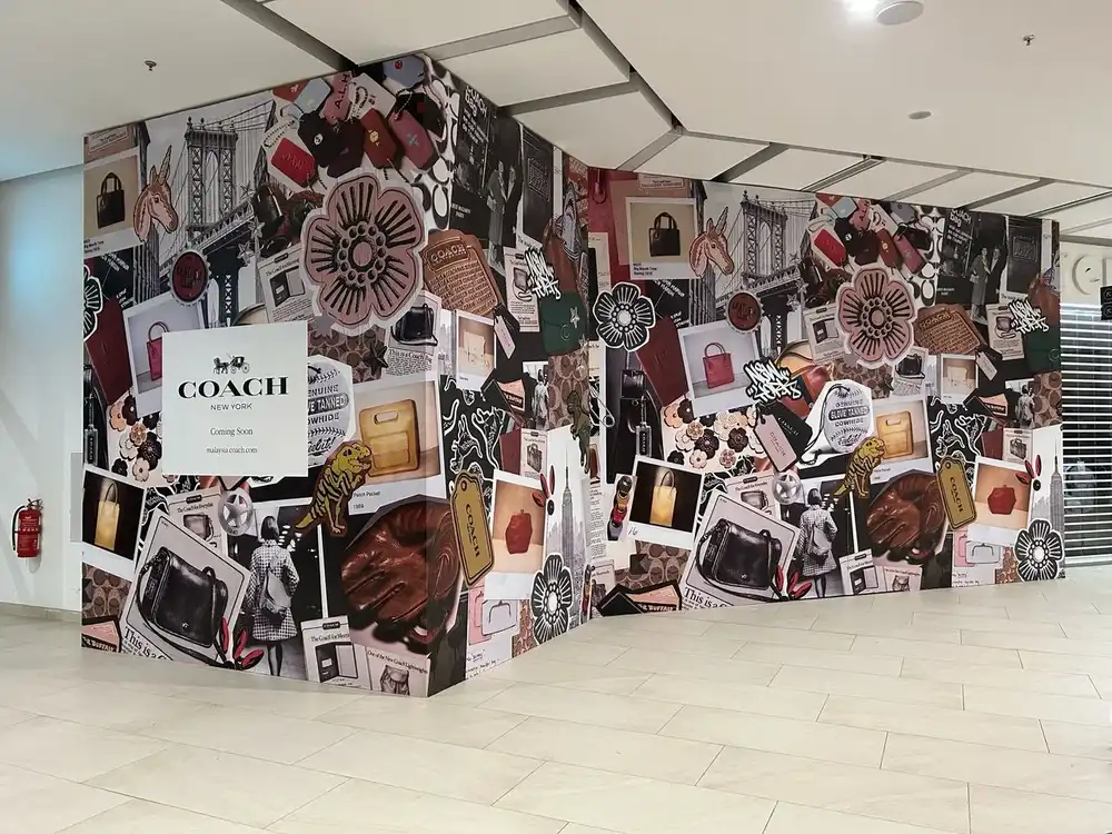 Hoarding, Visual & Glass Sticker, Coach, Mayang Mall, Terengganu