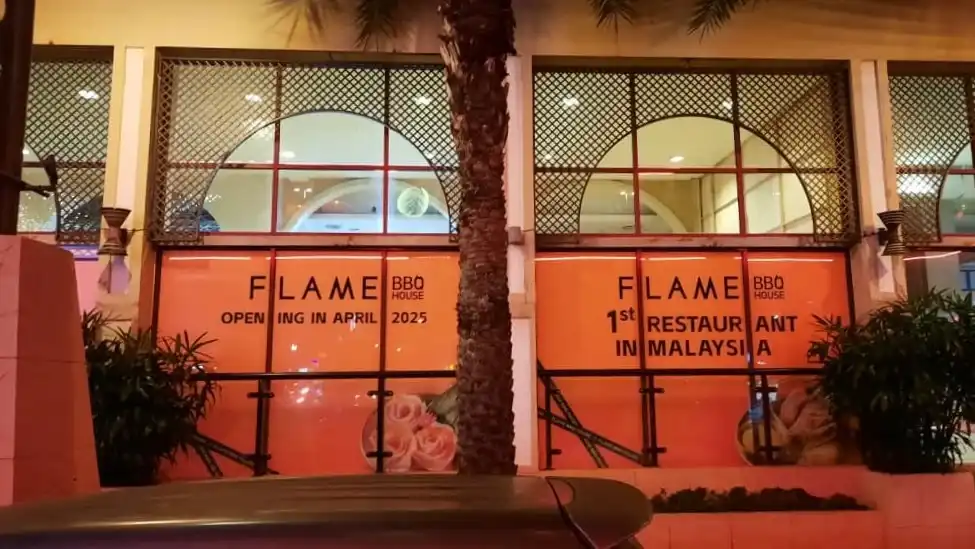 Hoarding, Visual & Glass Sticker, Flame BBQ House, Sunway Pyramid