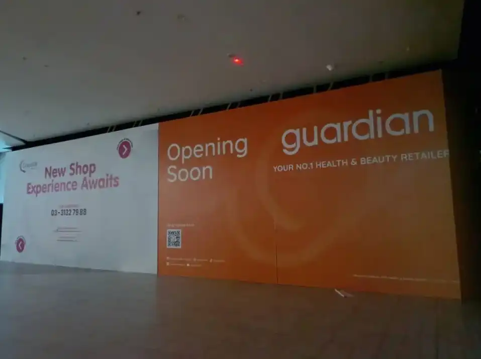 Hoarding, Visual & Glass Sticker, Guardian, Gamuda Quayside Mall