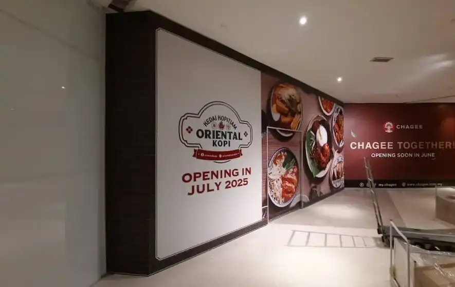 Hoarding, Visual & Glass Sticker, Oriental Kopi (Oriental Signature), Sunway Putra Mall
