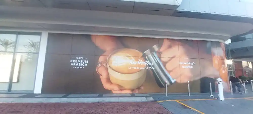 Hoarding, Visual & Glass Sticker, Tim Hortons, Sunway Velocity