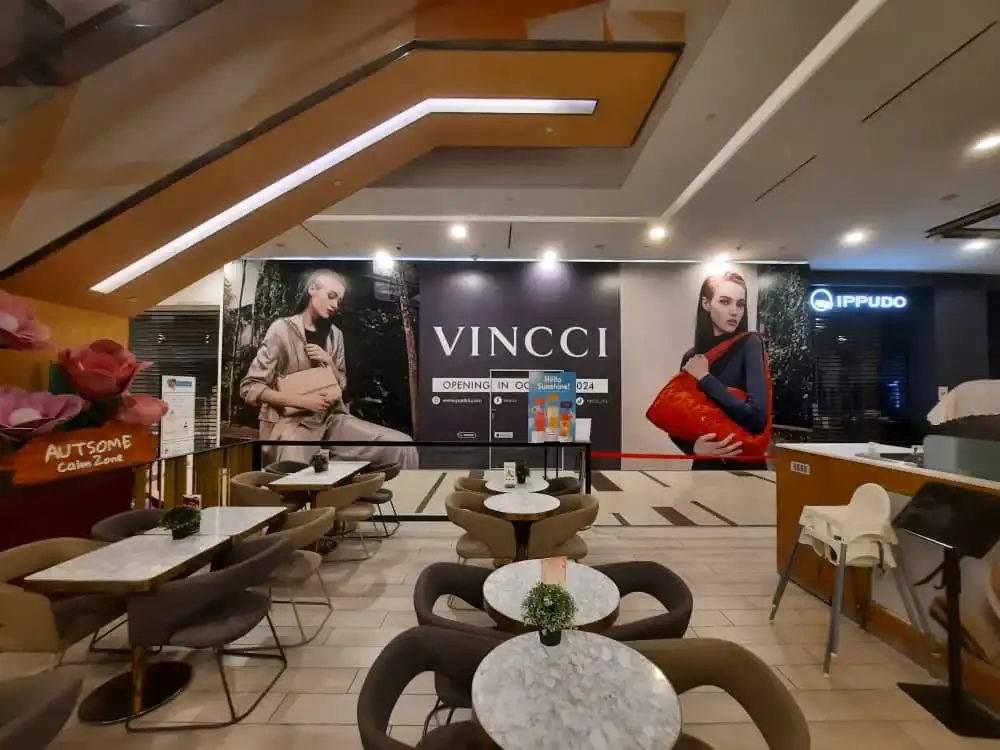 Hoarding, Visual & Glass Sticker, Vincci, Sunway Velocity