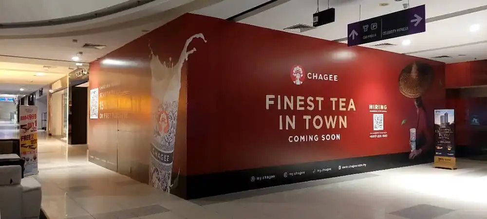 Hoarding & Visual (Indoor & Outdoor), Chagee, Wangsa Walk
