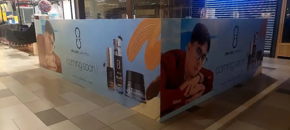 Hoarding & Visual, Kiosk, Alha & Alfa Cosmetics, MyTown