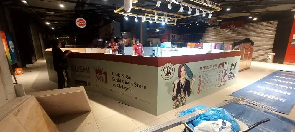 Hoarding & Visual (Kiosk), Empire Sushi, Dpulze
