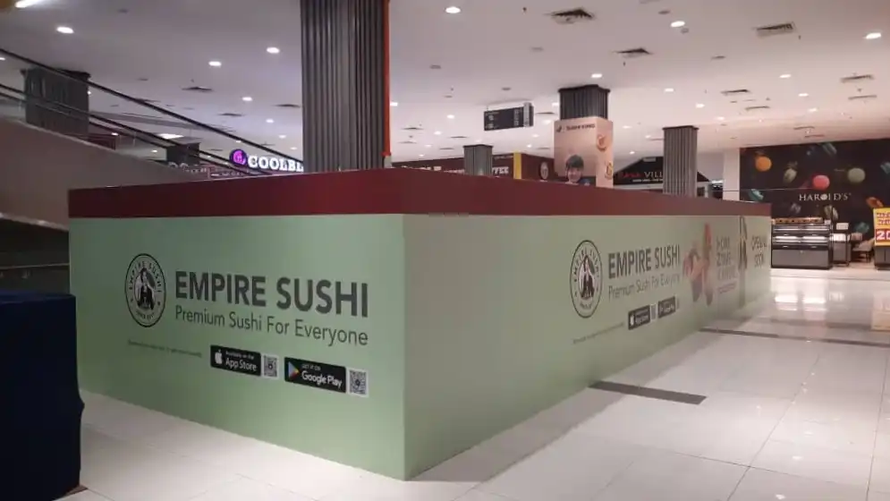 Hoarding & Visual (Kiosk), Empire Sushi, Mydin Senawang