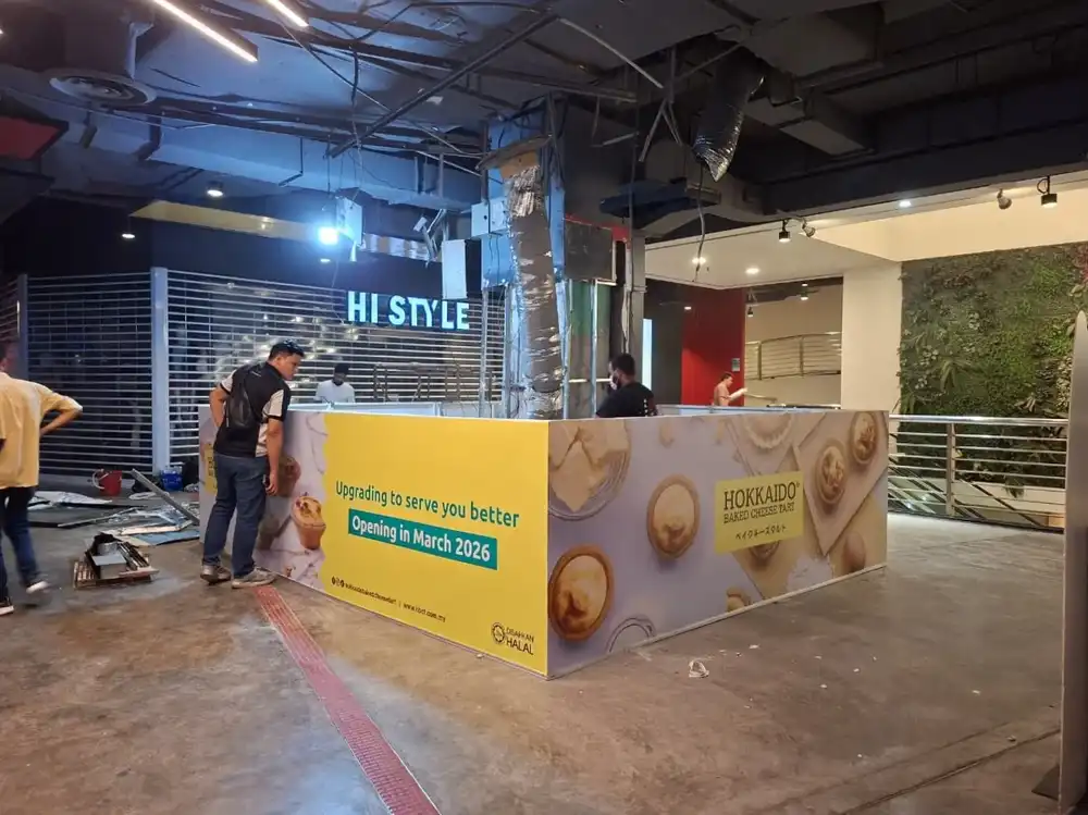 Hoarding & Visual (Kiosk), Hokkaido Baked Cheese Tart, Sunway Pyramid