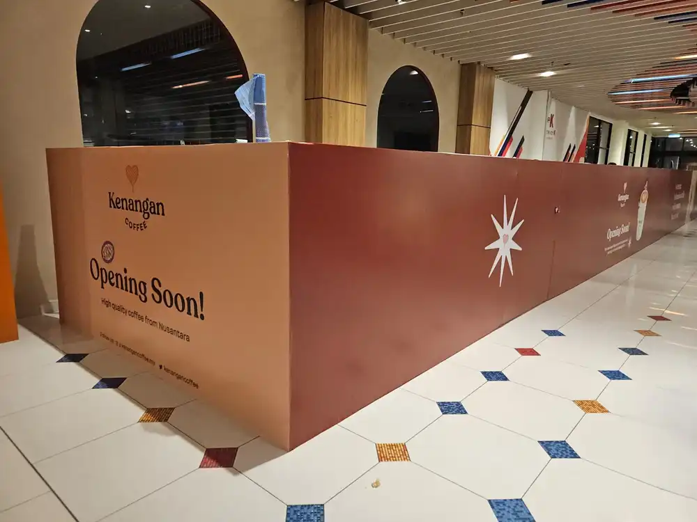 Hoarding & Visual (Kiosk), Kenangan Coffee, 1 Utama