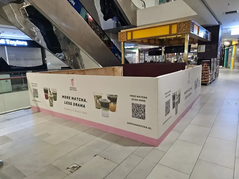 Hoarding & Visual (Kiosk), Ohcha Matcha, Nu Empire
